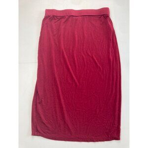 Modbe Women's M Casual Maroon Midi Skirt